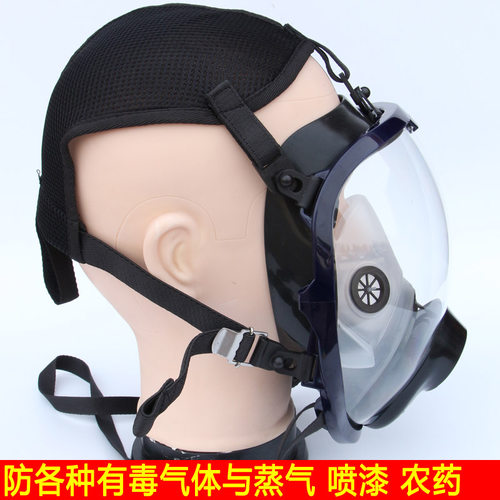 恒源802硅f胶防毒全面具全面罩喷漆装修化工火灾甲醛防毒面具面罩