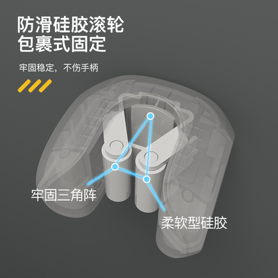 拖把架免打孔壁挂拖m把夹化妆室挂架神器拖把挂钩浴室无痕黏贴黏