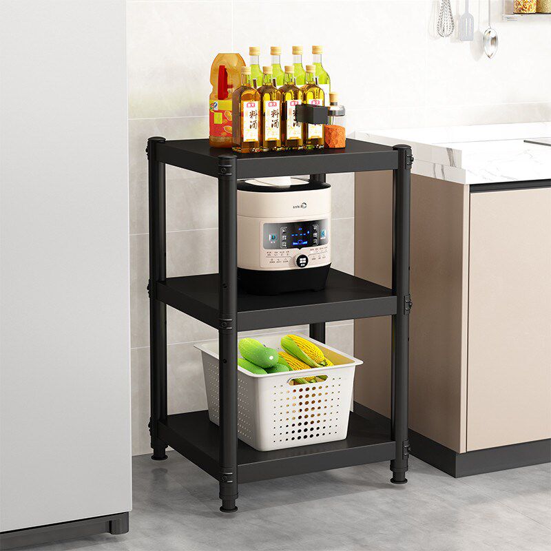 30公分35宽40x55厘米45长50x50厨房60黑色置S物架落地多层储物货,厨房/烹饪用具,微波炉置物架,淘宝优惠券,粉丝福利购,淘宝优惠卷