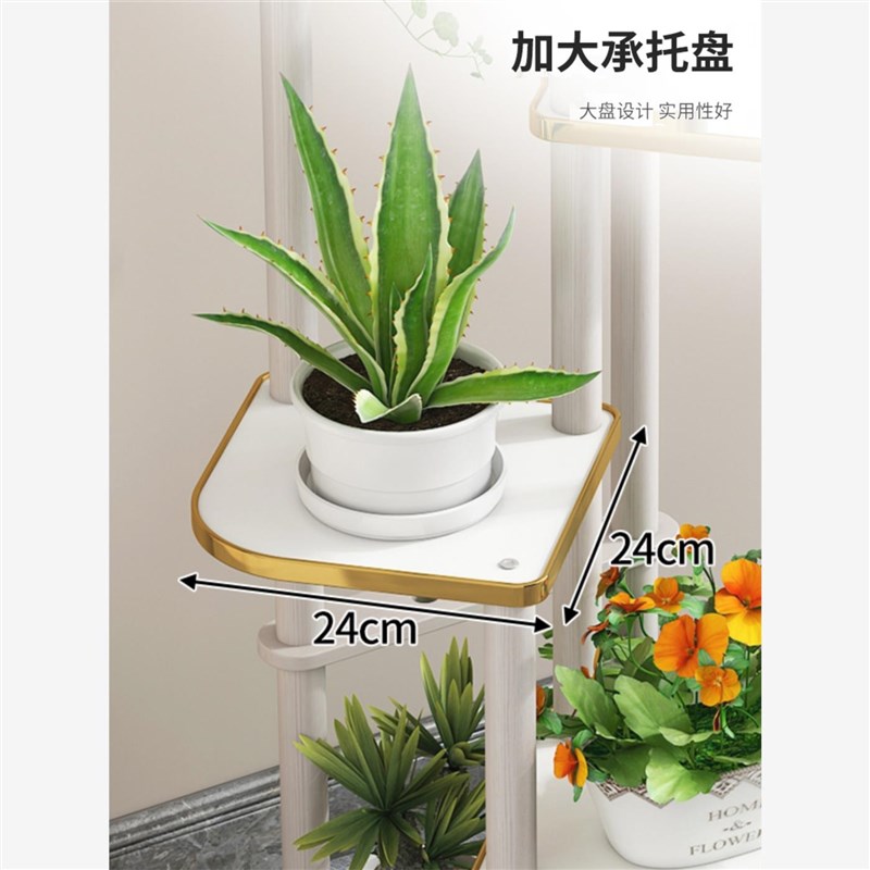 客厅沙发旁电视柜旁边落地摆件置物架艺术床头P轻奢高级装饰品大