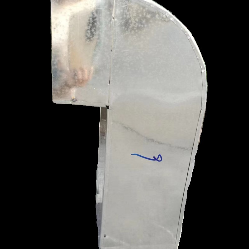 无烟净化烧烤车排烟口弯头镀锌白铁皮45度方弯头9Z0度防雨弯