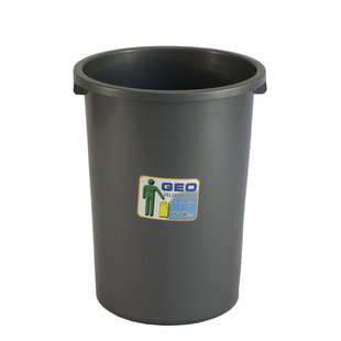 圆形塑料垃圾桶工业大环卫桶u小区厨卫垃圾无盖40L60L圆筒清洁桶