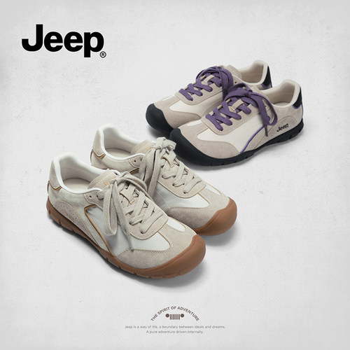 吉普时尚通勤女鞋小白鞋