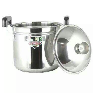 朝发不锈钢大容量加深汤锅加厚特高锅煲汤锅炖锅煲粥锅电磁炉通用