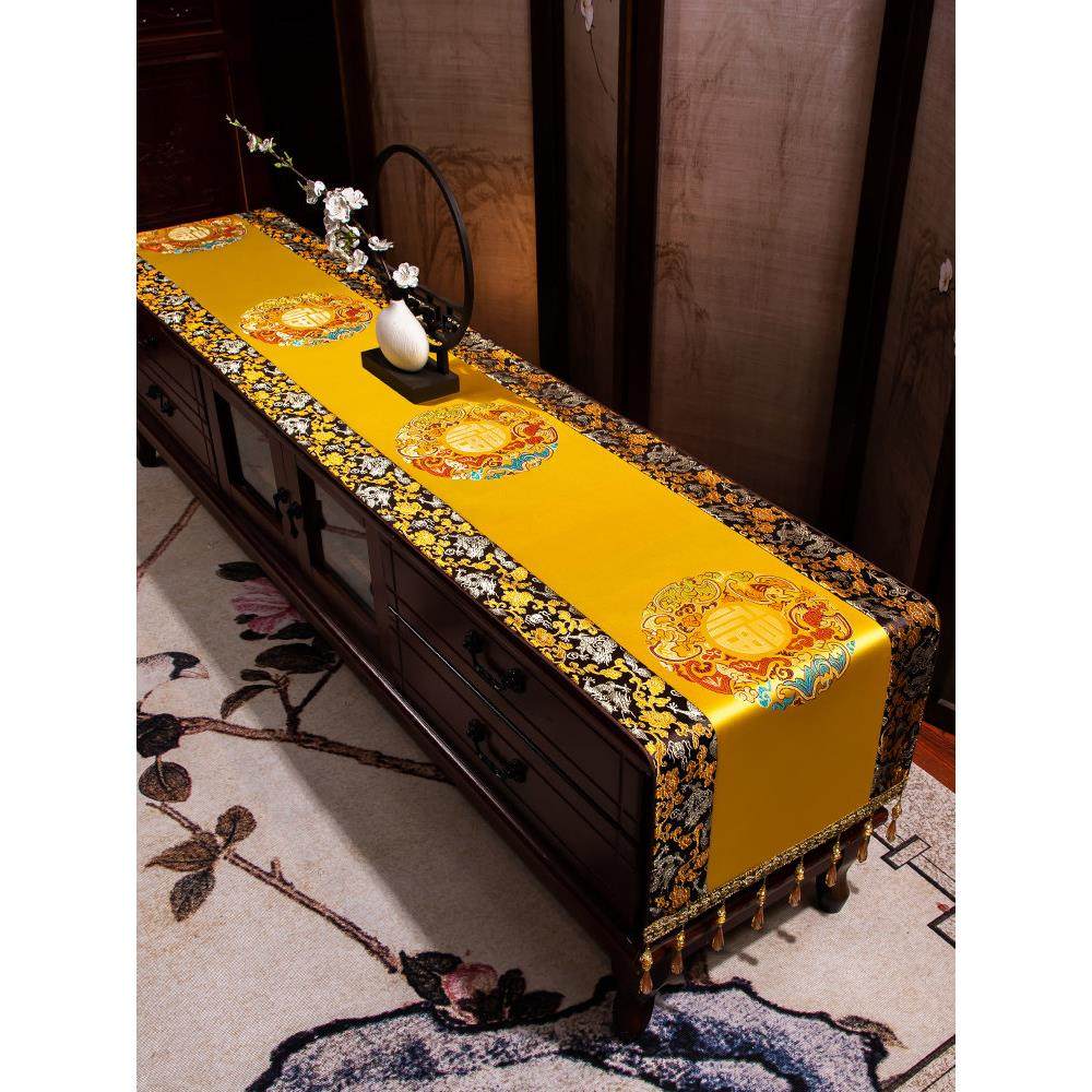 新中式电视柜盖布刺绣桌布客厅茶几餐桌垫台布长方形桌旗布艺盖巾,居家布艺,桌布,淘宝优惠券,粉丝福利购,淘宝优惠卷