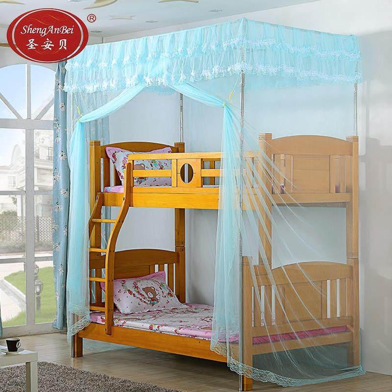 直梯不打墙压脚双层高低床子母床上下床儿童衣柜床 加密方顶蚊帐,床上用品,蚊帐,淘宝优惠券,粉丝福利购,淘宝优惠卷