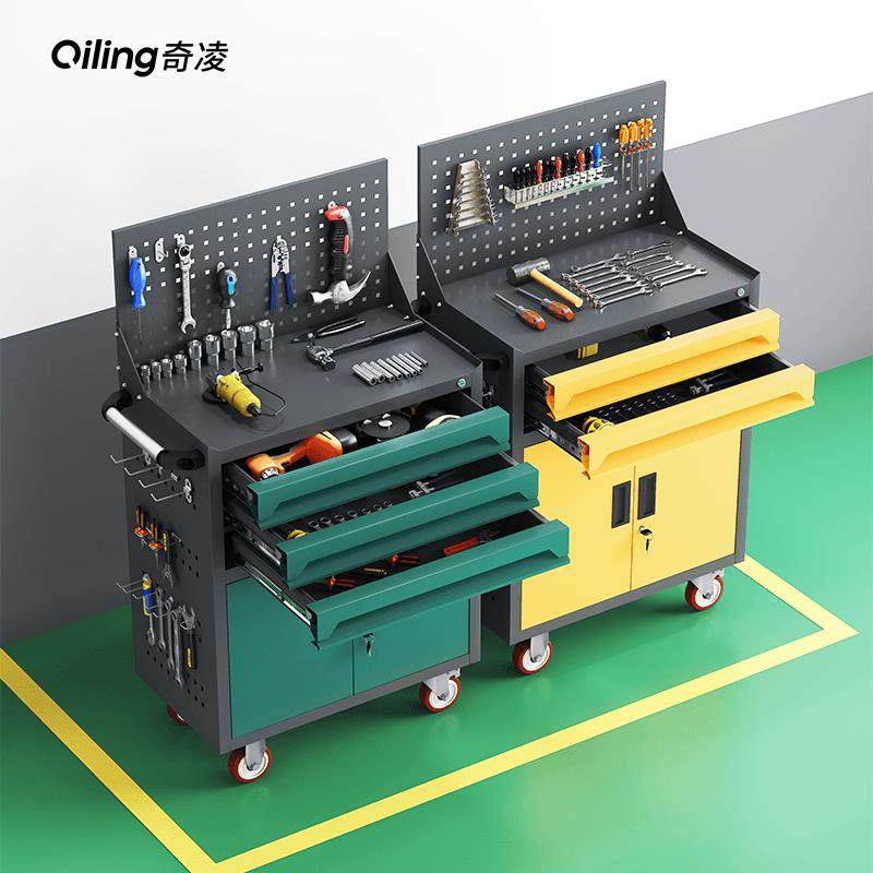 奇凌工具车小推车移动多功能车间汽修维修柜推车铁皮五金工作台柜,五金/工具,工具柜/工具架/工具物料架,淘宝优惠券,粉丝福利购,淘宝优惠卷
