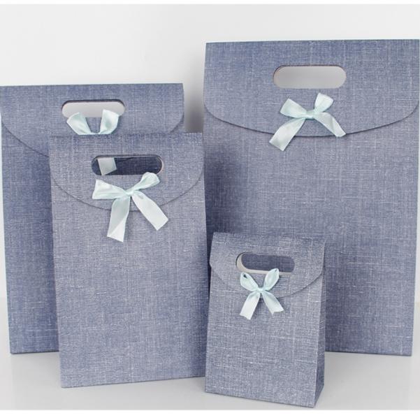 加厚翻盖粘扣袋手提礼品袋商务包装袋高档纸袋生日礼物袋子伴手礼