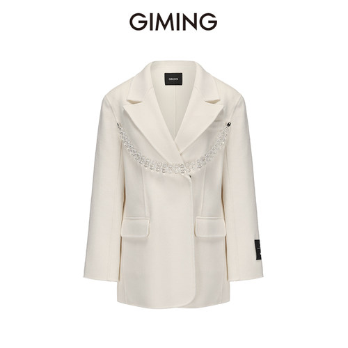 GIMINGH版型中长款双面呢外套