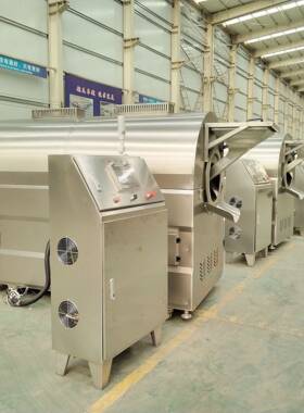 电磁加热果蔬烘干机设备食品调料不锈钢滚筒炒货机休闲食品电炒锅