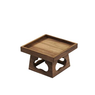 黑胡桃木实木小案台原木小茶台干泡壶承托架桌面小摆件置物架茶具