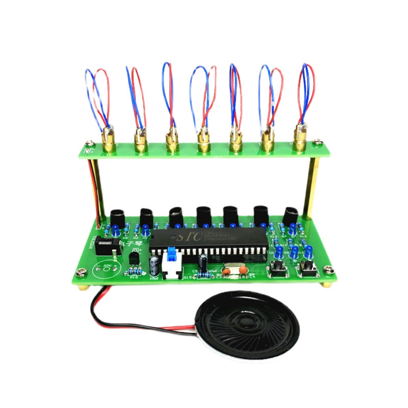 激光电子竖琴套件 创意音乐钢琴散件 51单晶片电子电工实训焊接,电子元器件市场,DIY套件/DIY材料/电子积木,淘宝优惠券,粉丝福利购,淘宝优惠卷