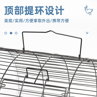 玄凤虎皮鹦鹉鸟用外带手提外出牡丹鸟笼子中大型金属繁殖饲养鸟笼
