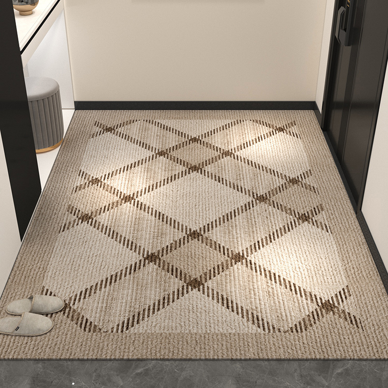 入户门地垫可裁剪地毯北欧复古门垫进门口玄关家用客厅脚垫高级感