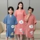 儿童浴巾斗篷可穿浴袍纯棉纱布吸水夏季 亲子中大童成人游泳家居服