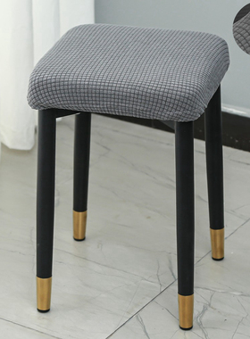 弹力万能小方凳子套罩实木板凳高脚铁艺矮四角正方形餐桌座椅布套