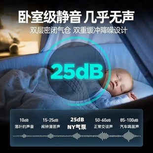 NO1鱼缸氧气泵增氧泵增氧机养鱼静音打氧机小型家用增氧器充氧器