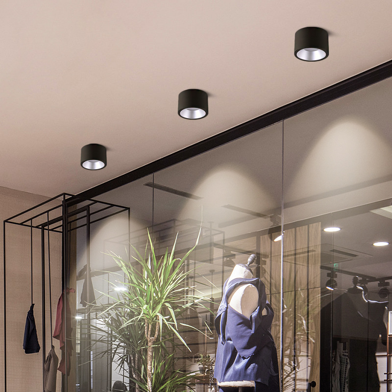 led明装筒灯吸顶小圆灯深杯防眩光免开孔店铺商用工程圆筒过道灯