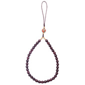 天然石榴石手机挂件手腕挂绳短款 手机链挂饰指环水晶挂链复古扣