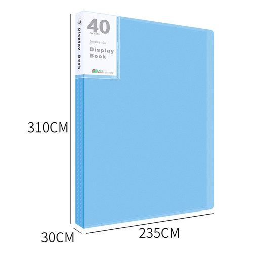 文件夹透明插页a4资料册 文件册收纳袋 学生用试卷整理神器乐谱夹