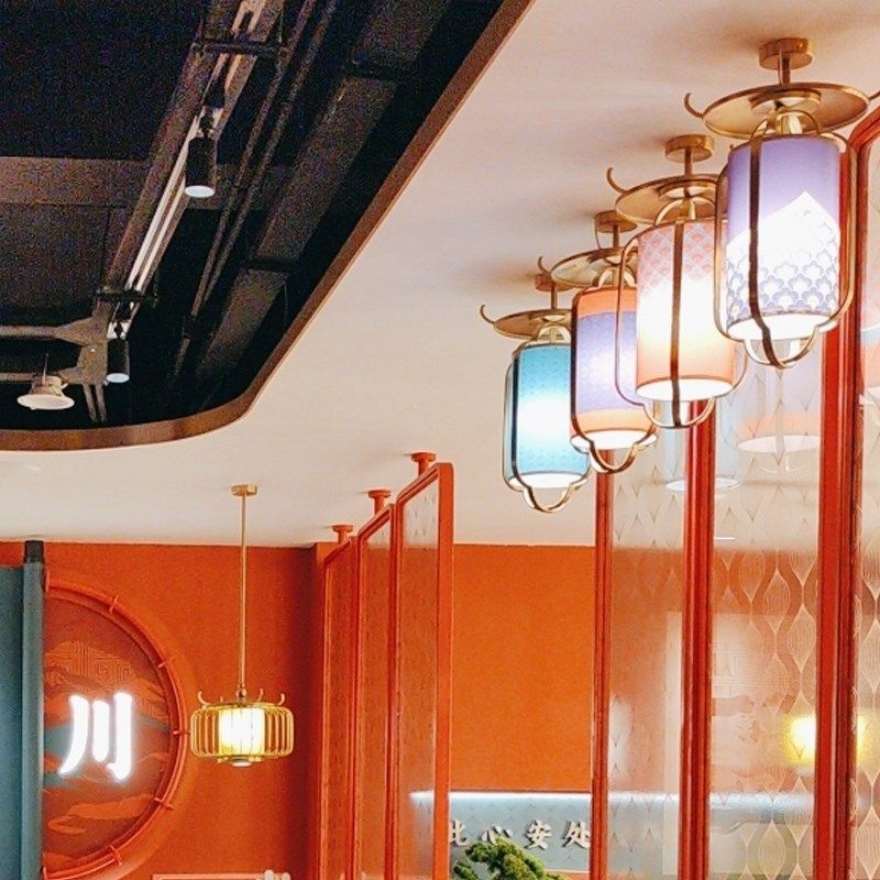 新中式餐饮火锅店串串灯笼烧烤菜馆商用国潮风鸟笼网红定制吊灯具,家装灯饰光源,酒店/宴会厅/餐饮吊灯,淘宝优惠券,粉丝福利购,淘宝优惠卷
