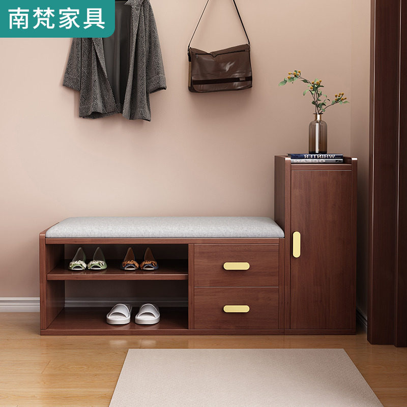 实木换鞋凳家用鞋凳式鞋柜一体鞋架进门口可坐穿鞋凳玄关试鞋凳子,住宅家具,鞋架,淘宝优惠券,粉丝福利购,淘宝优惠卷