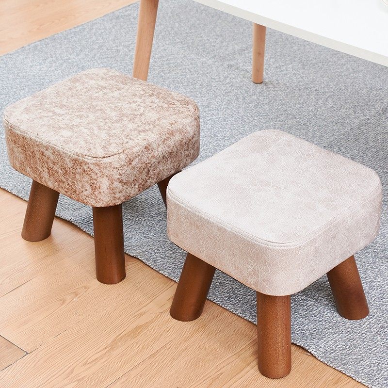 实木凳子创意时尚换鞋凳客厅茶几凳矮凳家用成人沙发凳小板凳皮凳