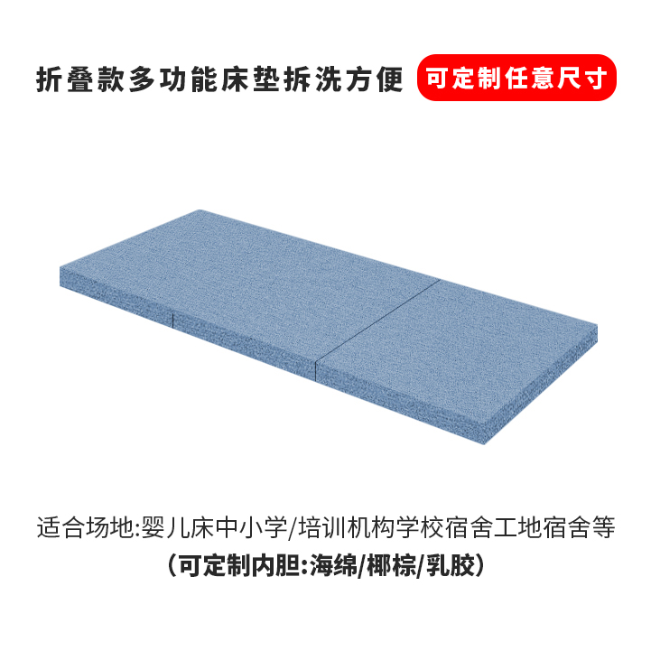 椰棕50D高密度海绵床沙发榻榻米学生宿舍L陪床午休地垫折叠定制做