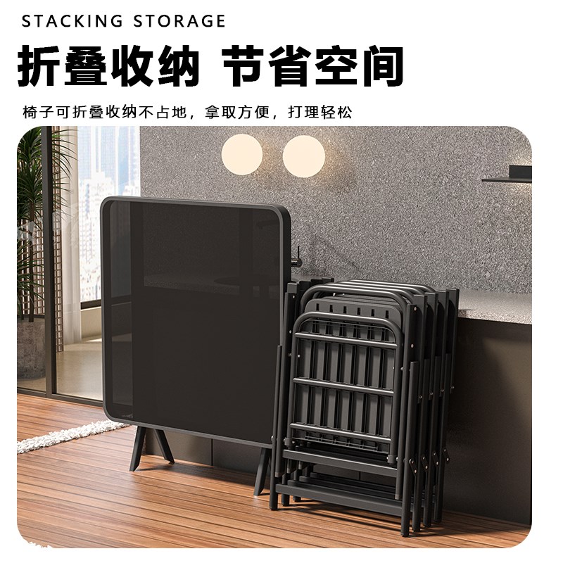 户外桌椅套装组合庭院防水防晒阳台D茶桌室外摆摊玻璃桌便携折叠