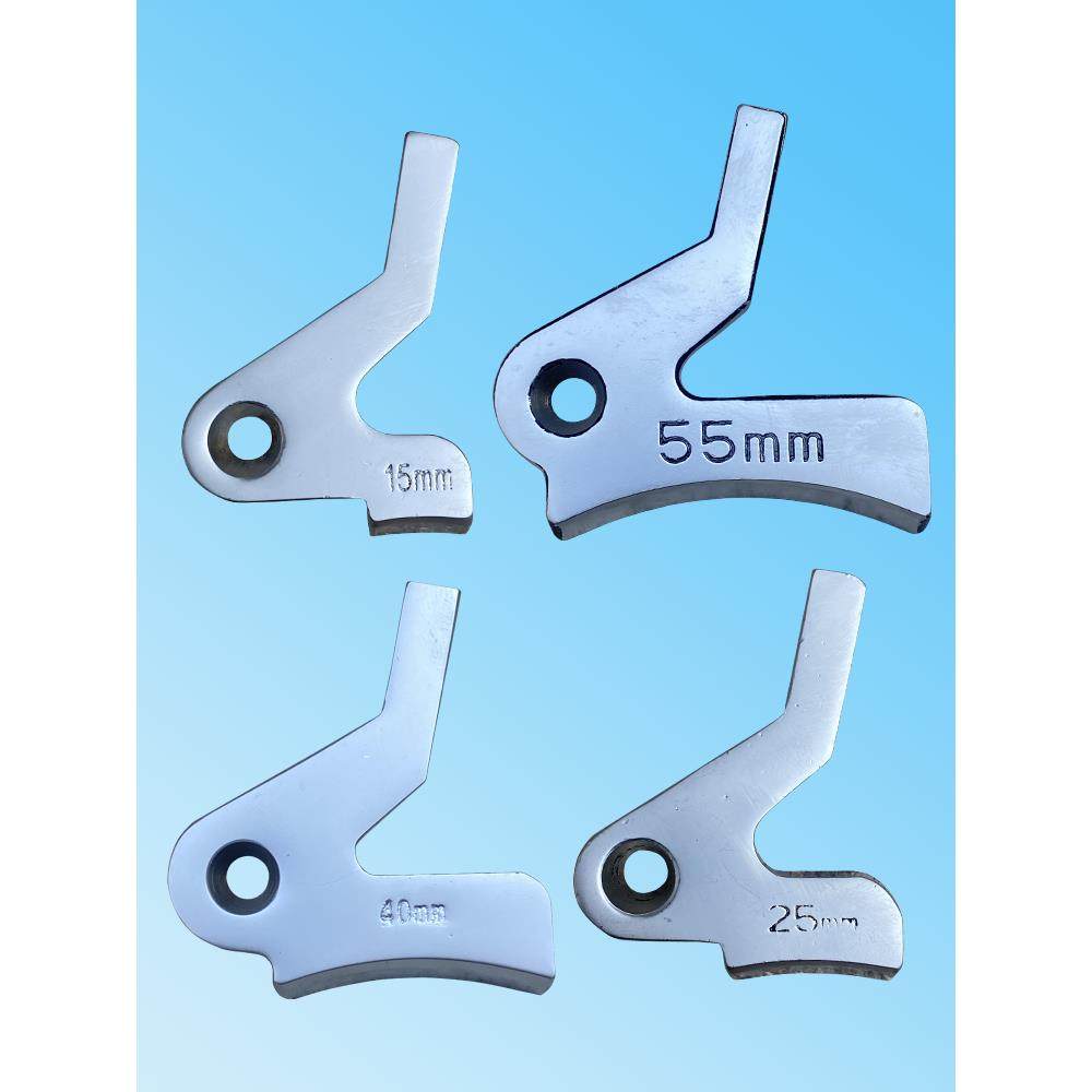 801削皮机配件压脚铲薄边小铲机白全钢弯1Y140平面大王天王星金轮