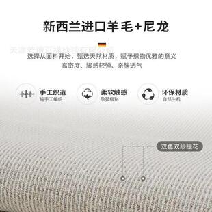 新西兰奢羊地客厅极AL667026简轻纯色混纺沙发别墅现代简约毯满铺