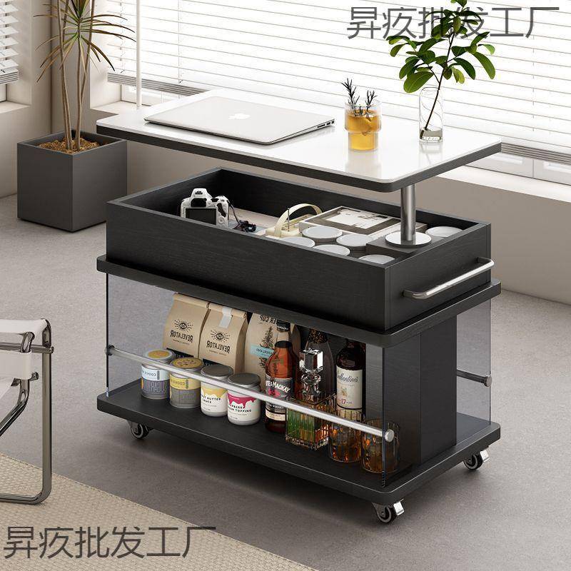 移动升降用小户型客厅边柜阳家台沙简约现代能实发木轻XGB奢多功