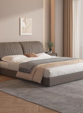 象耳朵AMU技布床现代简约主卧床1.8米轻奢科大布大艺床榻榻米双人