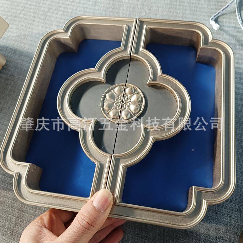 XJS新中式入户大门拉手加厚铝合金把轻奢简约店复拉古酒玻璃门推