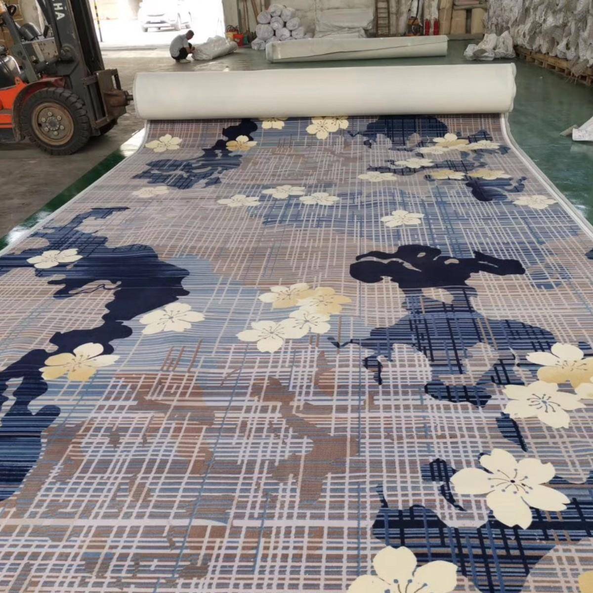 满铺地毯KT房宴会厅印花毯100V0克NRM可生产商用用阻燃商间毯图片