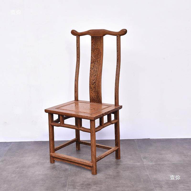 官靠背椅家用餐椅椅鸡翅木子复古中式茶椅CY-001实木小帽书桌椅椅