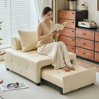 单合人沙床折叠一体两用225新款小0户型多发功OMY能二一抽拉伸缩