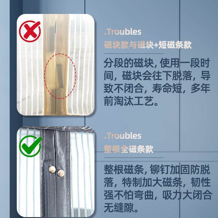 意大利EZ防蚊门夏季2025新款免魔打全磁条术ltao1023贴卧孔室帘房