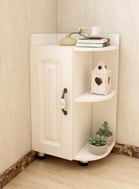 客厅墙角柜卧室式角落沙发实木式床物小欧拐角柜家居美转角IPK置