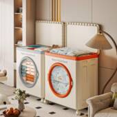 收纳箱衣柜盖透明带盒JC 509 6子超大容理量整杂物塑料玩具折叠带