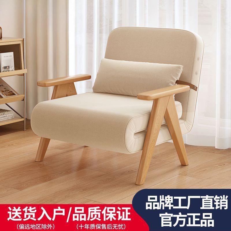 折00叠发户家沙用多功能沙发床实木小型可折叠沙发床两多功能沙用
