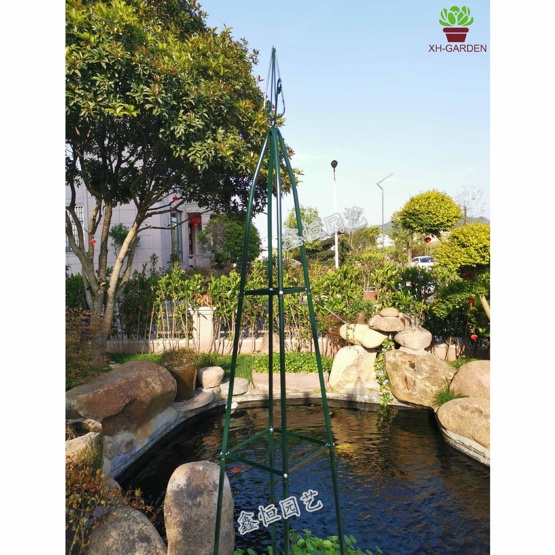 铁艺客厅子家花架植爬藤架室内用阳台铁线绿莲月季花盆支撑AKQ架