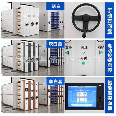 密集柜档案室密集架电案动能手摇式移动档柜智件架LR-MJG-1文柜凭
