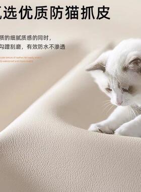 法式油风网红卡通熊现代简约主GFK床卧轻奢白色猫爪布双人儿童奶