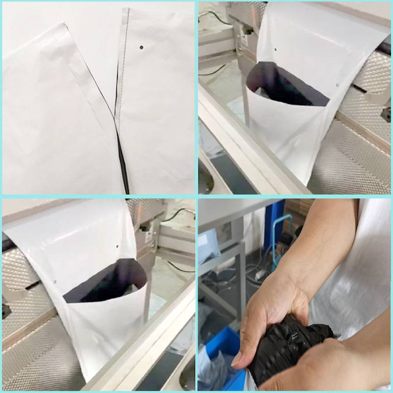快递连卷袋自动打包机专用服装打包塑料袋黑色加厚防水连卷快递袋