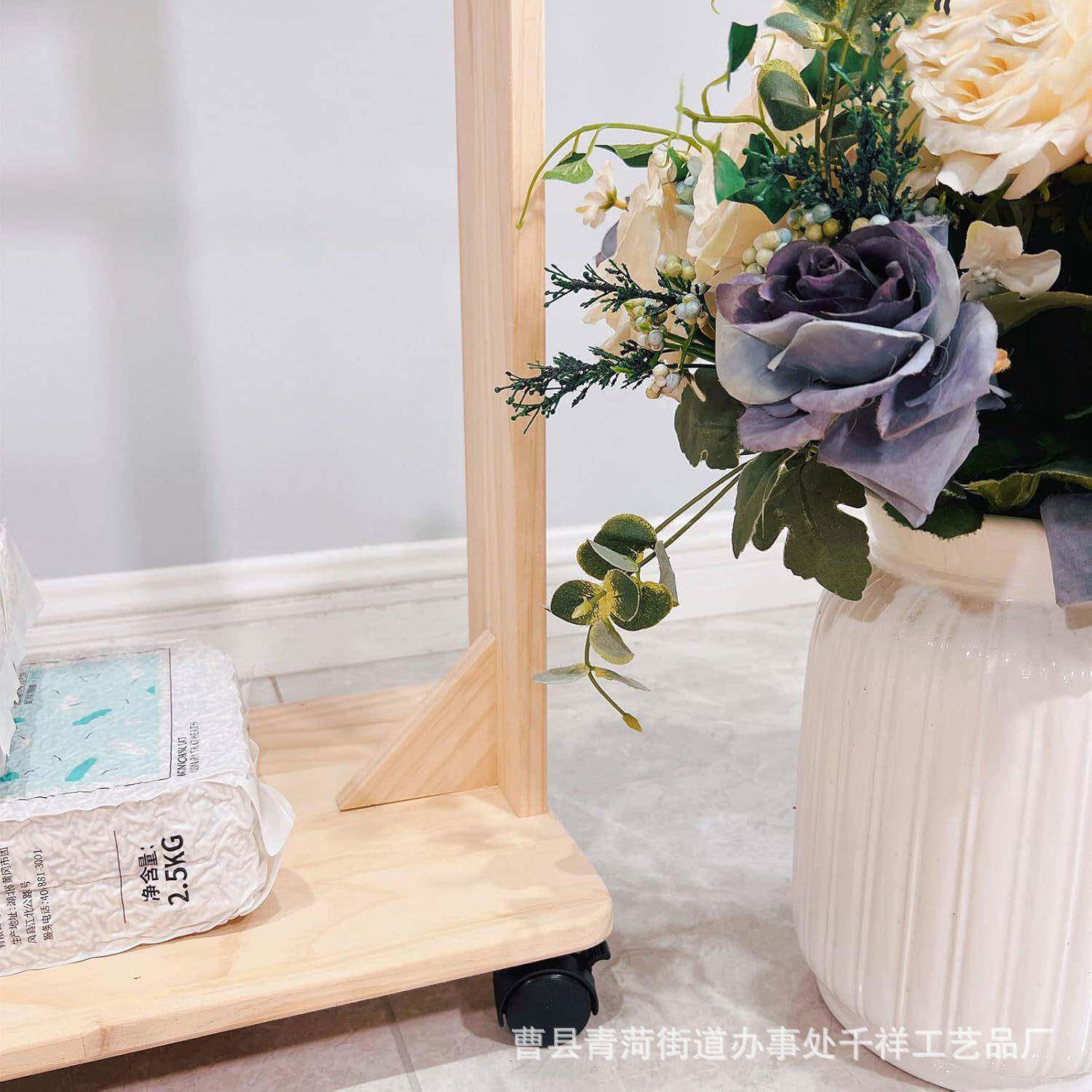 木儿童衣服收制纳架宠物娃娃婴儿服PJU装储物壁架可动橱整移理支