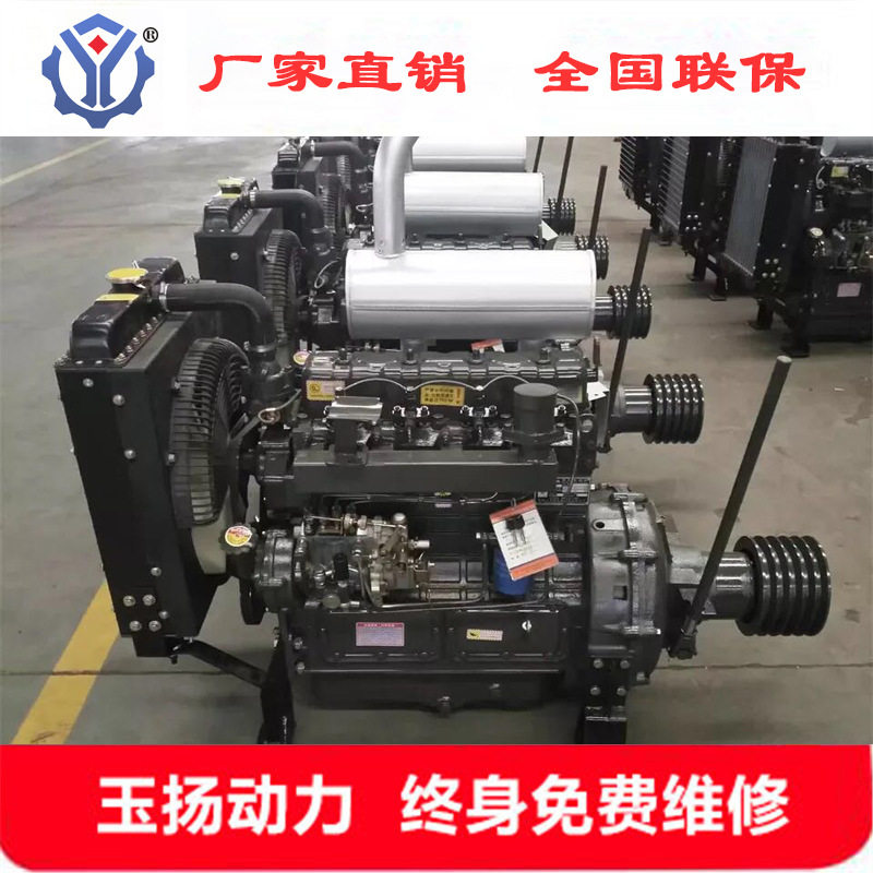 ZH4102P四缸柴油机60马力木片机