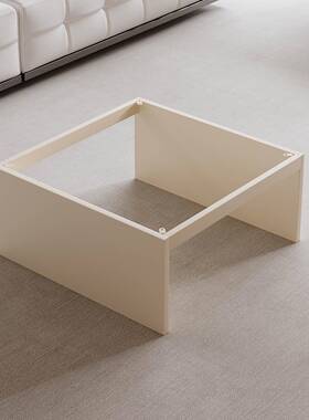 茶腿意式其悬浮岩板铁艺茶台支架客奢石方形底座大RYB理石桌几厅