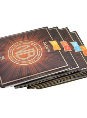 达达里奥新系N列1011B3镀镍铜2民谣吉他JBF弦原声木吉他琴弦