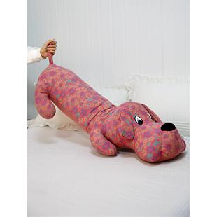 f室c趴趴枕狗卡通纯棉双层纱抱玩偶女生侧睡夹靠腿VQD枕客厅卧沙